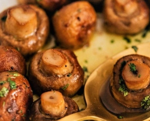 Garlic and Sage Mushrooms