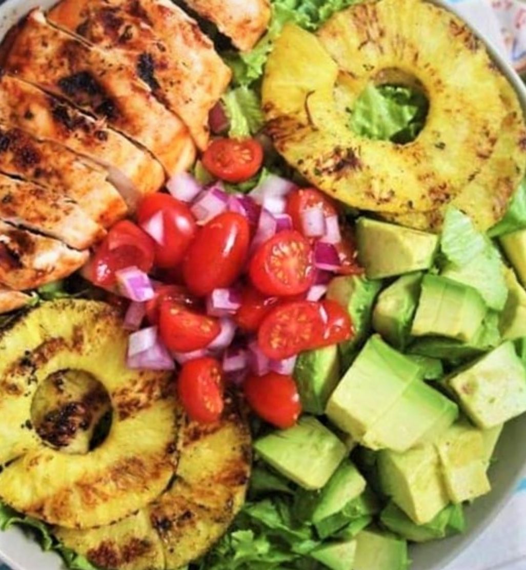 The Spicy Olive's Tropical Grilled Chicken Salad - The Spicy Olive